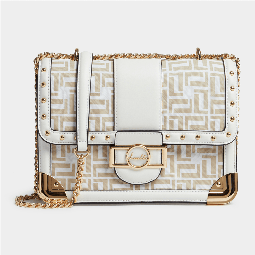 Monogram Studded Satchel Bag - By Luella - Invoque