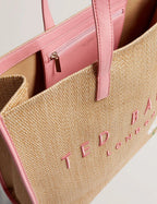 Women's FLORAFF-Floral Applique Extra Large Icon Bag