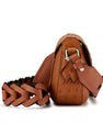 Light Brown Lee Ostrich Leather Shoulder Bag Bellabags Bellabags