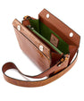 Light Brown Lottie Crocodile Leather Crossbody Bag Bellabags Bellabags