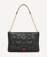 HEART OF NY QUILTED FLAT SHOULDER BAG - Bellabags DKNY