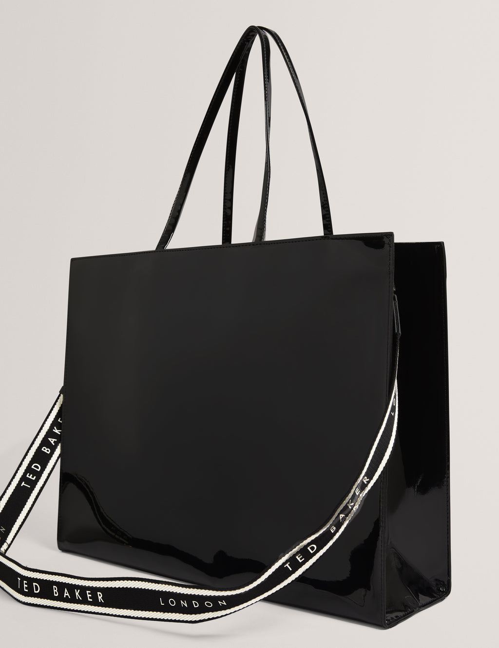 ICONNA: Patent Webbing Extra Large Icon Bag