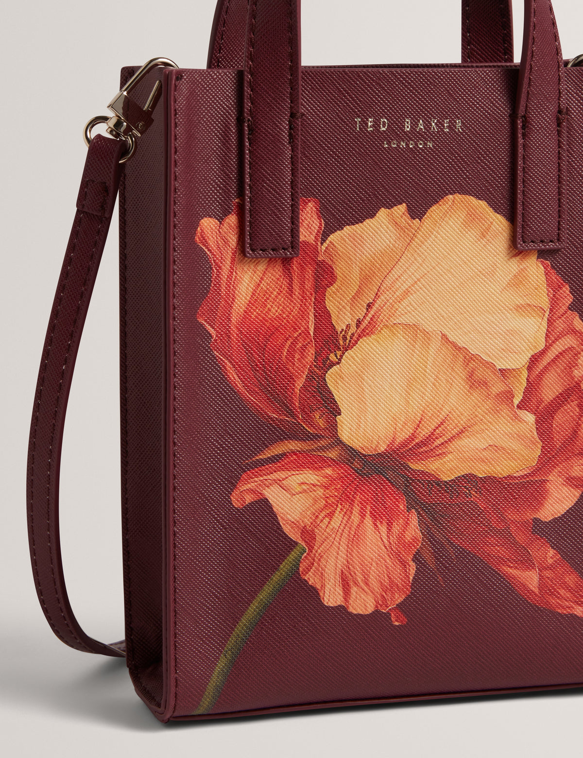 SHILEE: Printed Flower Mini Icon Bag