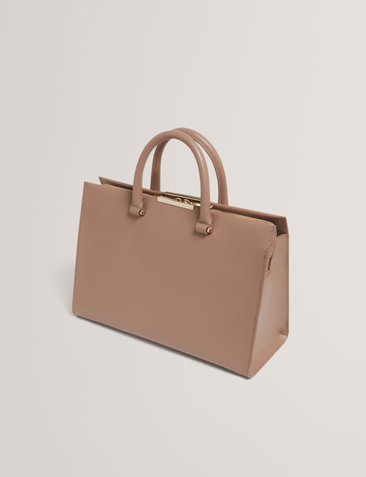 RENNEA: Bar Detail Large Tote Bag