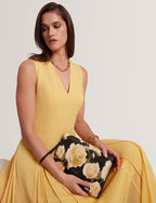 RAYMI: Floral Printed Pouch