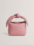 NIYAL: Soft Knot Bow Leather Xbody Bag