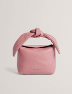 NIYAL: Soft Knot Bow Leather Xbody Bag