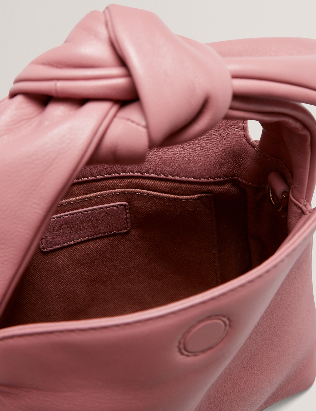 NIYAL: Soft Knot Bow Leather Xbody Bag