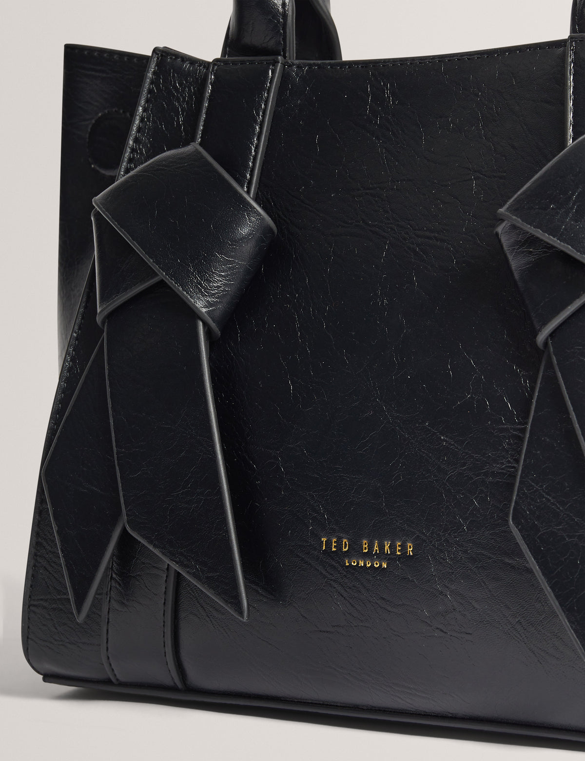 SANIEE: Knot Bow Medium Tote Bag
