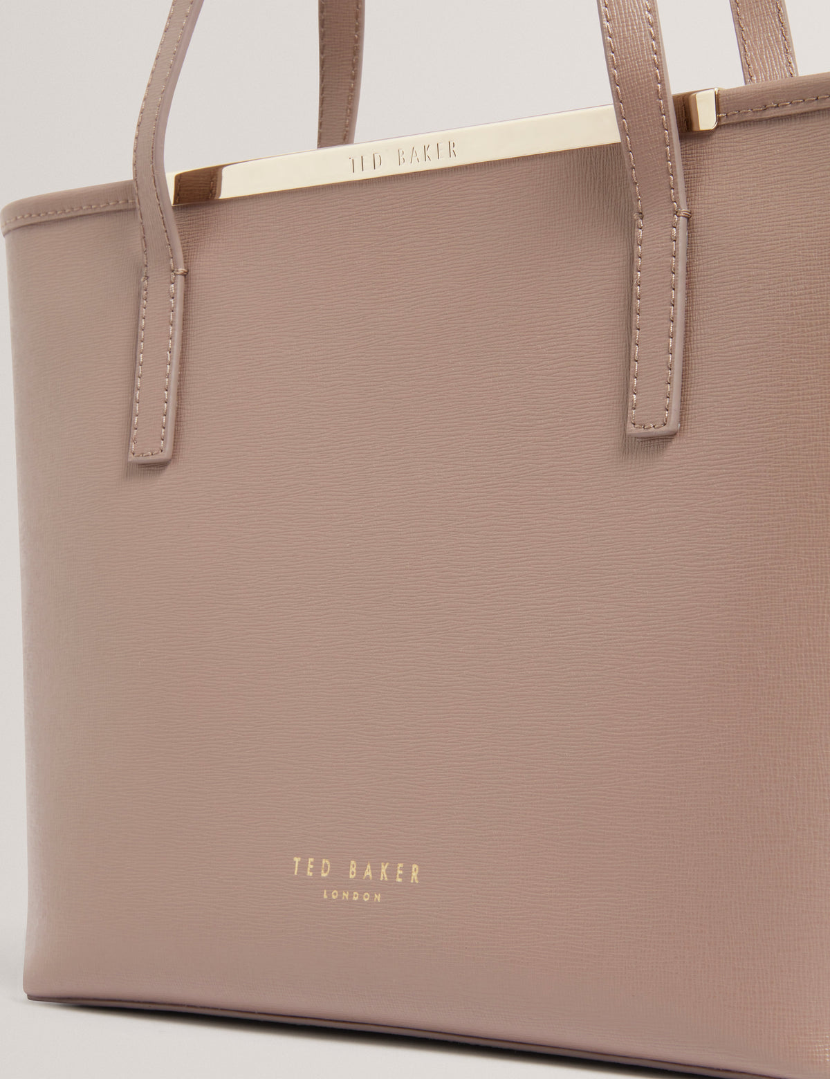 HAYLEYZ: Saffiano Leather Small Shopper Bag