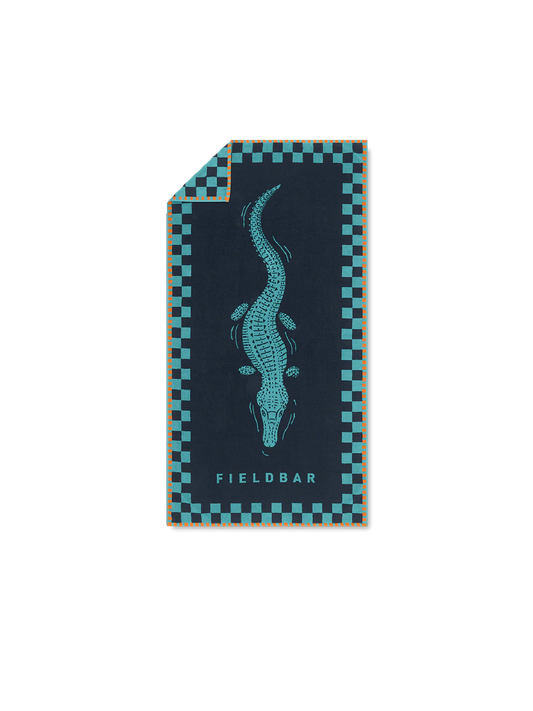 Seabed Beach & Bath Towel / Sea Boat Blue