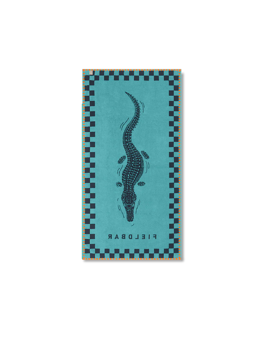 Seabed Beach & Bath Towel / Sea Boat Blue