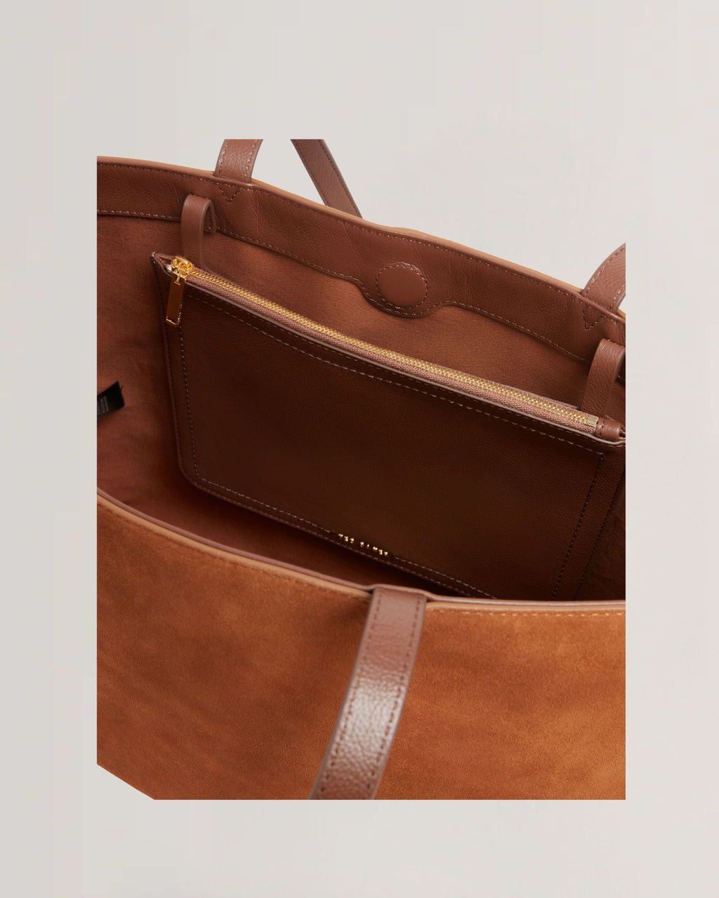 Women's SYMONA-Webbing Suede Large Tote Bag