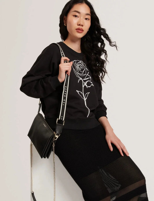 LARINDA: Webbing Small Leather Crossbody Bag - Bellabags Ted Baker