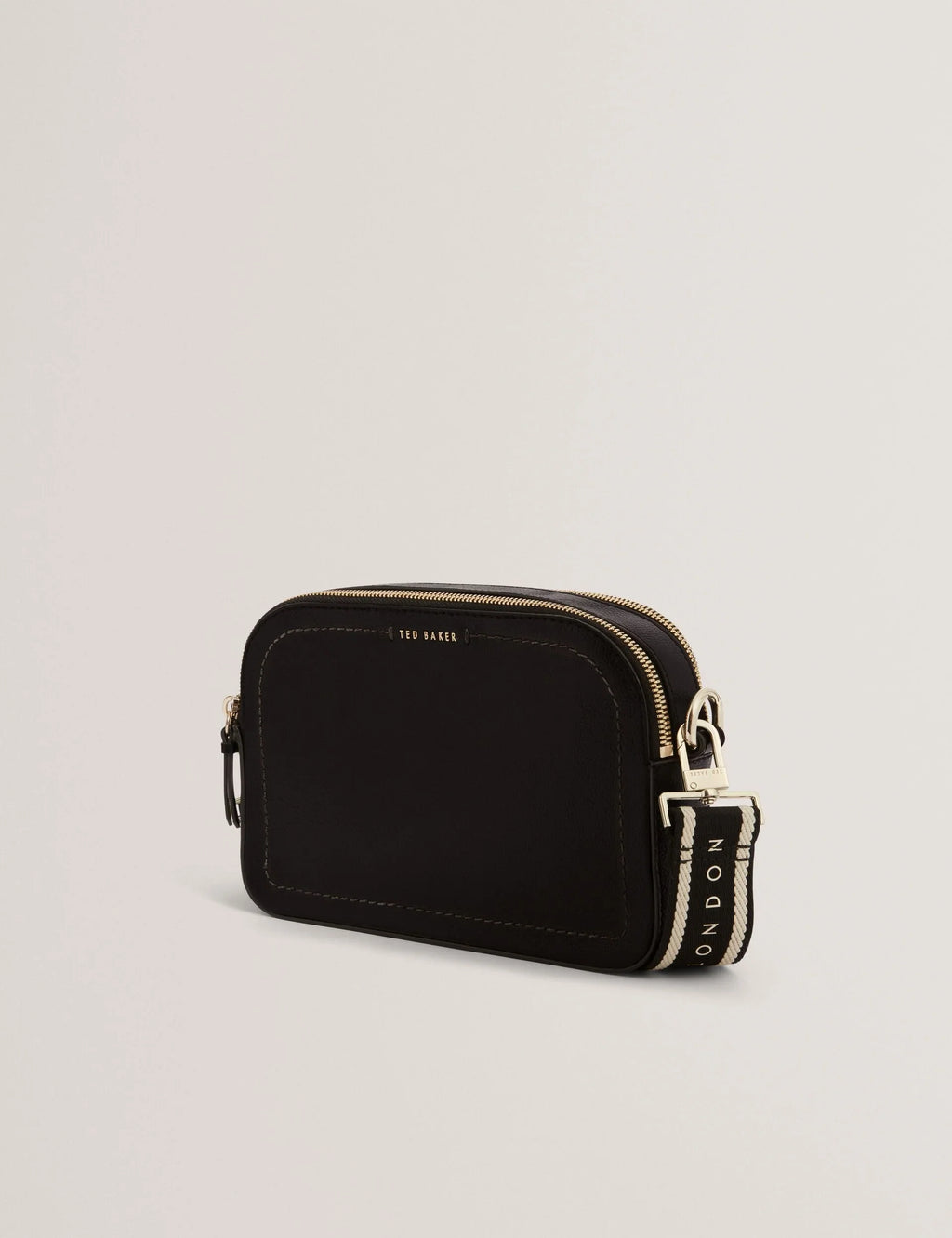LUCEELE: Webbing Leather Crossbody Bag
