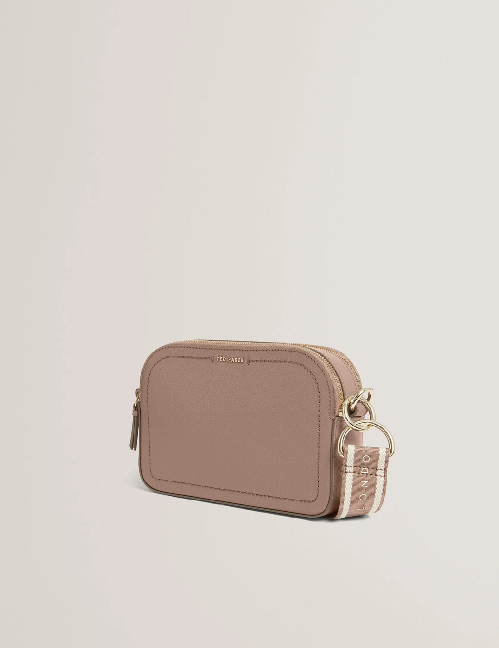 LUCEELE: Webbing Leather Crossbody Bag