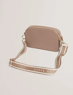 LUCEELE: Webbing Leather Crossbody Bag
