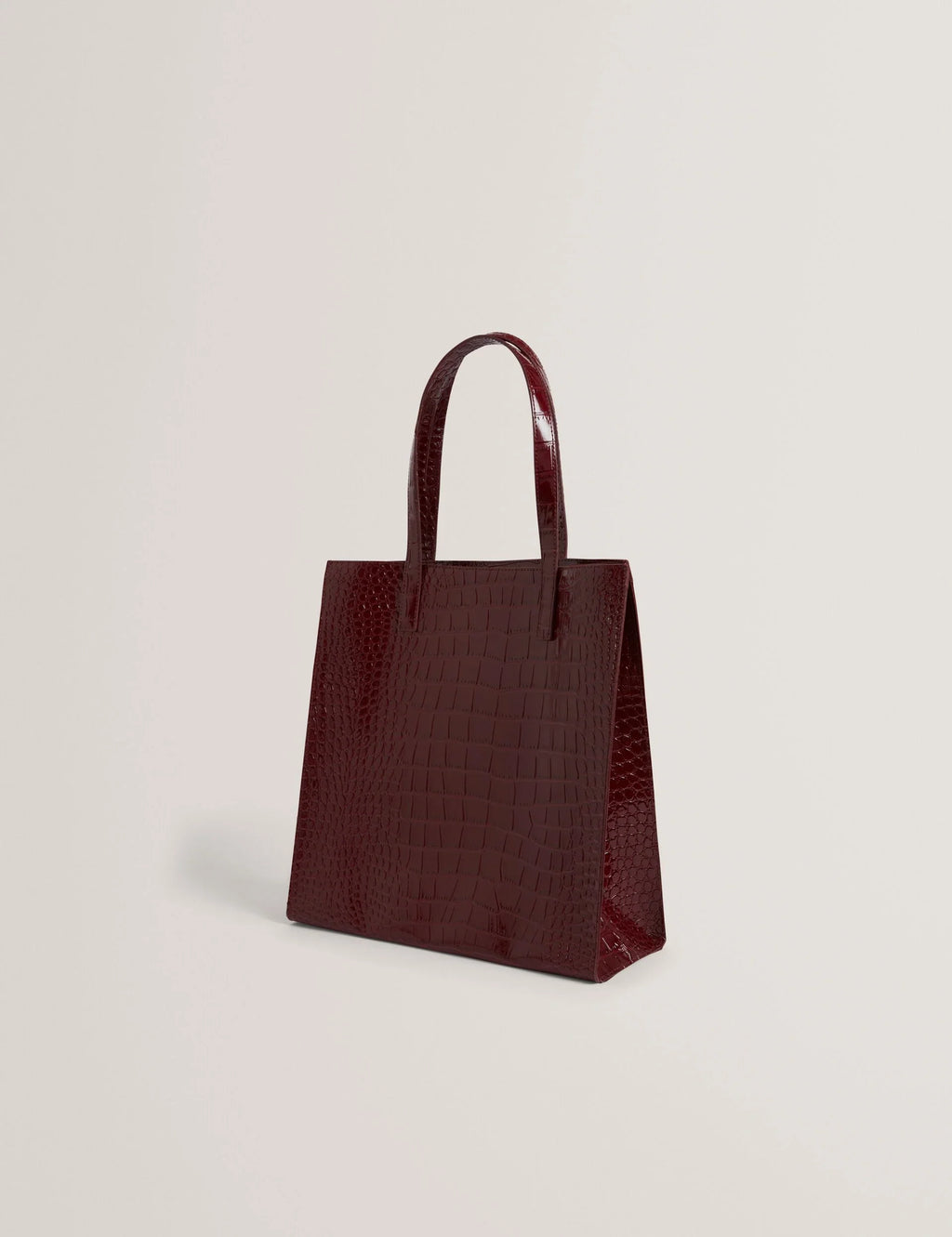 WENELLA: Croc Effect Large Icon Bag