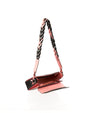 Black Lia Limited Edition Ostrich Leather Shoulder Bag with Light Pink Gussets Bellabags Bellabags