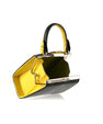 Black Vegas Limited Edition Ostrich Leather Micro Bag with Coloured Gussets Bellabags Bellabags
