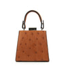 Light Brown Vegas Ostrich Leather Micro Bag Bellabags Bellabags