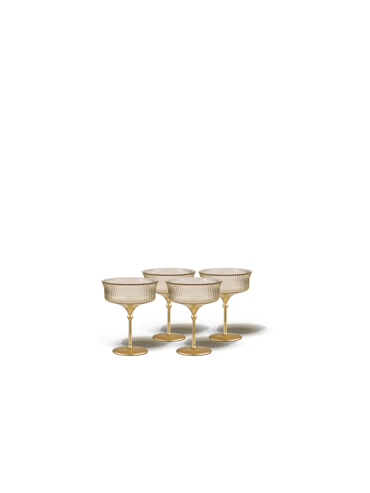 Sun Glasses Coupe Set of 4 / Safari White