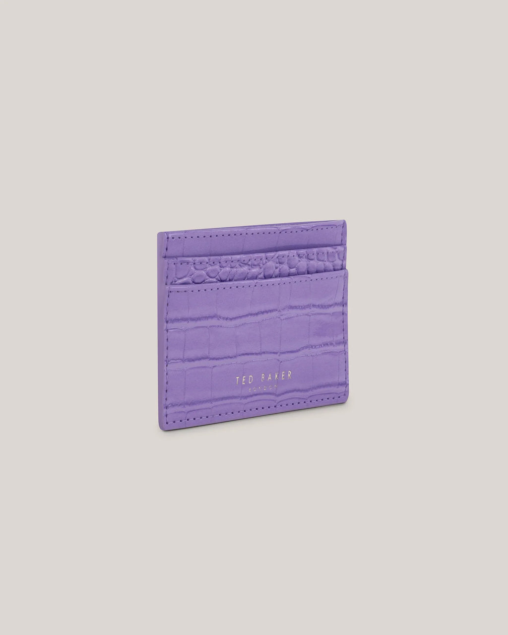 Women's COLY-Croc Effect Card Holder Brt-Purple