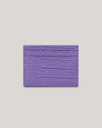 Women's COLY-Croc Effect Card Holder Brt-Purple