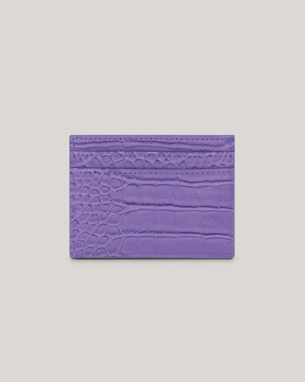 Women's COLY-Croc Effect Card Holder Brt-Purple