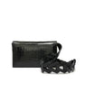 Black Georgia Crocodile Leather Clutch Bag Bellabags Bellabags