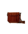 Light Brown Lia Ostrich Leather Shoulder Bag Bellabags Bellabags