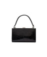 Black Libby Ostrich Leather Evening Bag Bellabags Bellabags