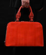 Red Lexington Ostrich Leather Business bag Bellabags Bellabags