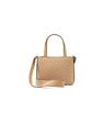 Beige Lily Ostrich Leather Shoulder Bag Bellabags Bellabags