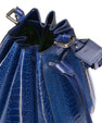 Blue Venus Ostrich Leather Bucket Bag Bellabags Bellabags