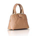 EMBOSSED DOME BAG - BEIGE - By GALXBOY - Invoque