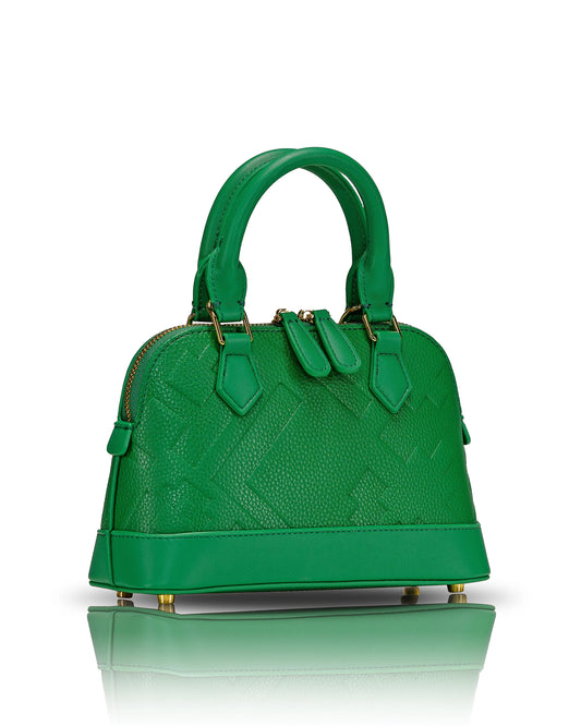 EMBOSSED DOME BAG - GREEN - Bellabags GALXBOY