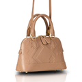 EMBOSSED DOME BAG - BEIGE - By GALXBOY - Invoque
