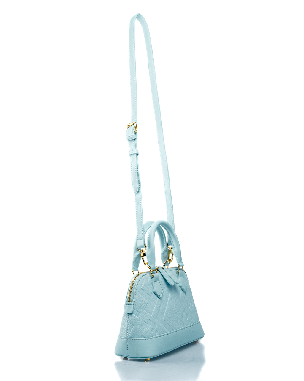 EMBOSSED DOME BAG - BLUE - By GALXBOY - Invoque