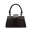 Black Nevada Ostrich Leather Micro Bag Bellabags Bellabags