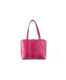Pink Lilibet Ostrich Leather Tote Bag Bellabags Bellabags