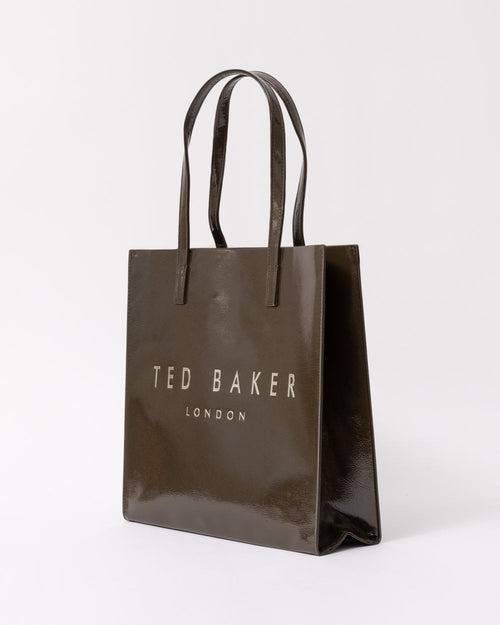 Women's CRINKON-Crinkle Large Icon Bag Khaki Ted Baker South Africa Bellabags