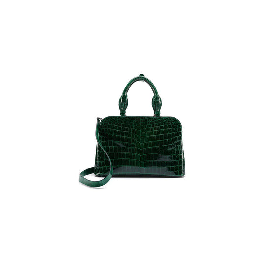 Green Lexington Crocodile Leather Business Bag Bellabags Bellabags