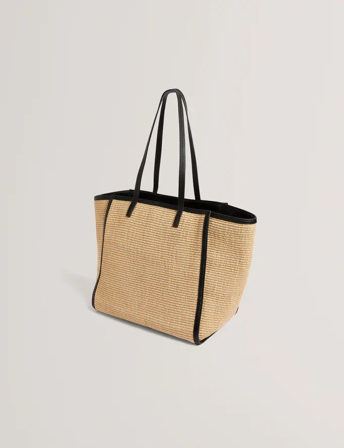 Women's BARNI-Faux Raffia Large Shopper Bag