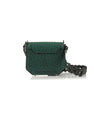 Green Lia Ostrich Leather Shoulder Bag Bellabags Bellabags