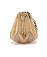 Nude Venus Ostrich Leather Bucket Bag Bellabags Bellabags
