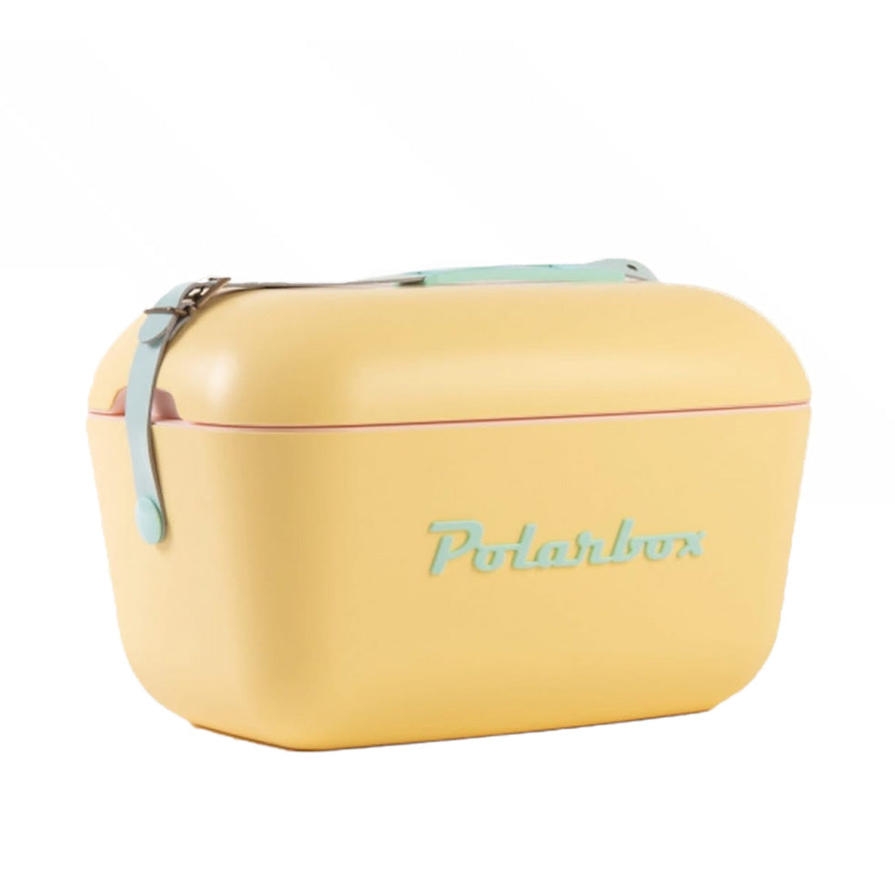 Polarbox Retro Cooler Box 20L / 12L Yellow and Cyan - By Polarbox - Invoque